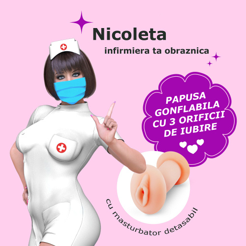 Crushious Nicoleta Infirmiera Papusa Gon in SexShop KUR Romania