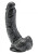 Get Real Dildo 20 cm cu Testicule - Negru