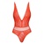 Cottelli Fantezie Body Senzual cu Decolteu Adanc Coral Intens Small-Medium