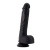 Crushious Inviktus 20 cm Dildo din Silicon Lichid Negru Densitate Dubla Piele Ultra-realista
