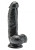 Get Real Dildo 15 cm cu Testicule - Negru