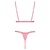 Cottelli Fantezie Set Sutien si Chilotei Tanga Roz Intens Large-Xlarge