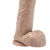 Get Real Dildo 28 cm cu Testicule - Natural