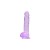 Loving Joy 15 cm Dildo cu Testicule Violet Aspect Realist Membru cu Vene in Relief Ventuza de Suctiune