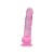 Loving Joy 17,5 cm Dildo cu Testicule Roz Aspect Realist Membru cu Vene in Relief Ventuza de Suctiune