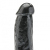 Get Real Dildo 15 cm cu Testicule - Negru