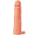Dorinta Ascunsa Infern Prelungitor pentru Penis cu Inel de Prindere din Silicon Lichid 20 cm Culoare Deschisa