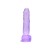 Loving Joy 20 cm Dildo cu Testicule Violet Aspect Realist Membru cu Vene in Relief Ventuza de Suctiune