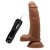 Baile Frumosul Easton Vibrator Realist 18,5 cm cu Rotatii si Impingeri Piele Aproape Reala Viteze Multiple