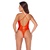 Cottelli Fantezie Body Senzual cu Decolteu Adanc Coral Intens Small-Medium