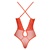 Cottelli Fantezie Body Senzual cu Decolteu Adanc Coral Intens Large-Xlarge