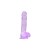 Loving Joy 15 cm Dildo cu Testicule Violet Aspect Realist Membru cu Vene in Relief Ventuza de Suctiune