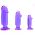 Doc Johnson Jeleuri Cristaline Set Anal 3 Piese Perfect pentru Incepatori - Violet