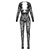 Cottelli Fantezie Catsuit din Plasa cu Decolteu Adanc Aspect de Dantela Small-Large