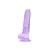 Loving Joy 17,5 cm Dildo cu Testicule Violet Aspect Realist Membru cu Vene in Relief Ventuza de Suctiune