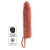 Get Real Extensie de Penis cu Piele Hidratata din Silicon 20 cm cu Vibratii Dublu Strat Inovativ Performanta Realista