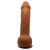 Baile Frumosul Johnson Dildo Realist 23 cm Maro Piele Aproape Adevarata Alunecoasa si Flexibila