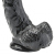 Get Real Dildo 20 cm cu Testicule - Negru