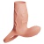 Realistixxx RealSleeve Manson de Penis Vibrator cu Capat Deschis si Inel pentru Testicule Aspect Realist cu Vene