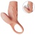 Realistixxx RealSleeve Manson de Penis Vibrator cu Capat Deschis si Inel pentru Testicule Aspect Realist cu Vene