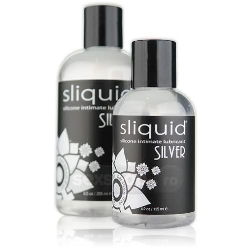 Sliquid Natural Argint Lubrifiant pe Baza de Silicon - marime 255ml