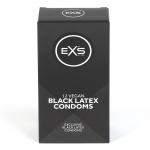 EXS Negru Prezervative Pachet de 12 Prezervative Negre Exclusive din Latex
