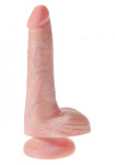 King Cock Penis cu Testicule 15 cm - culoare Natural