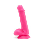Get Real Penisuri Fericite Dildo 15 cm cu Testicule - Roz
