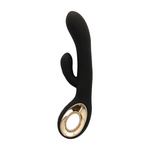 Toyz4Lovers Atingere Geamana Vibrator Iepuras Negru Stimulare Simultana a Clitorisului si Vaginului