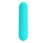 Stefan Mini Vibrator Masator Turcoaz Super Puternic 10 Moduri de Vibratie Reincarcabil Rezistent la Apa