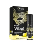 Orgie Vibrator Dual Gel Intim cu Efect Vibrator Aroma Cocktail Gin Tonic cu Lamaie 15ml Poate fi Lins