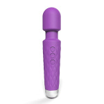 Loving Joy Mini Bagheta Vibratoare cu 20 Functii Violet Capat Flexibil Stimulare care Iti va Lua Mintile